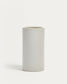 Vaso Aiguablava in cemento bianco Ø 42 cm
