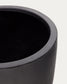 Vaso Aiguablava in cemento nero Ø 56 cm