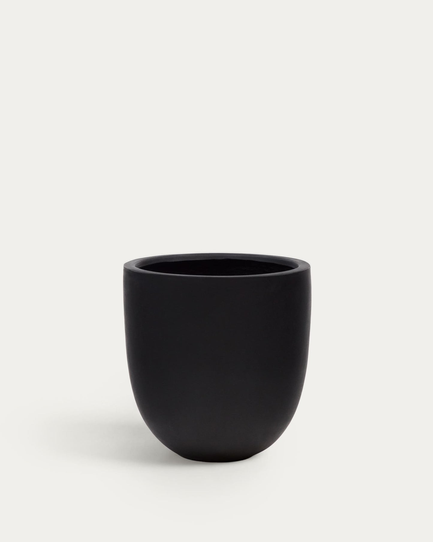 Vaso Aiguablava in cemento nero Ø 56 cm