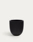 Vaso Aiguablava in cemento nero Ø 56 cm