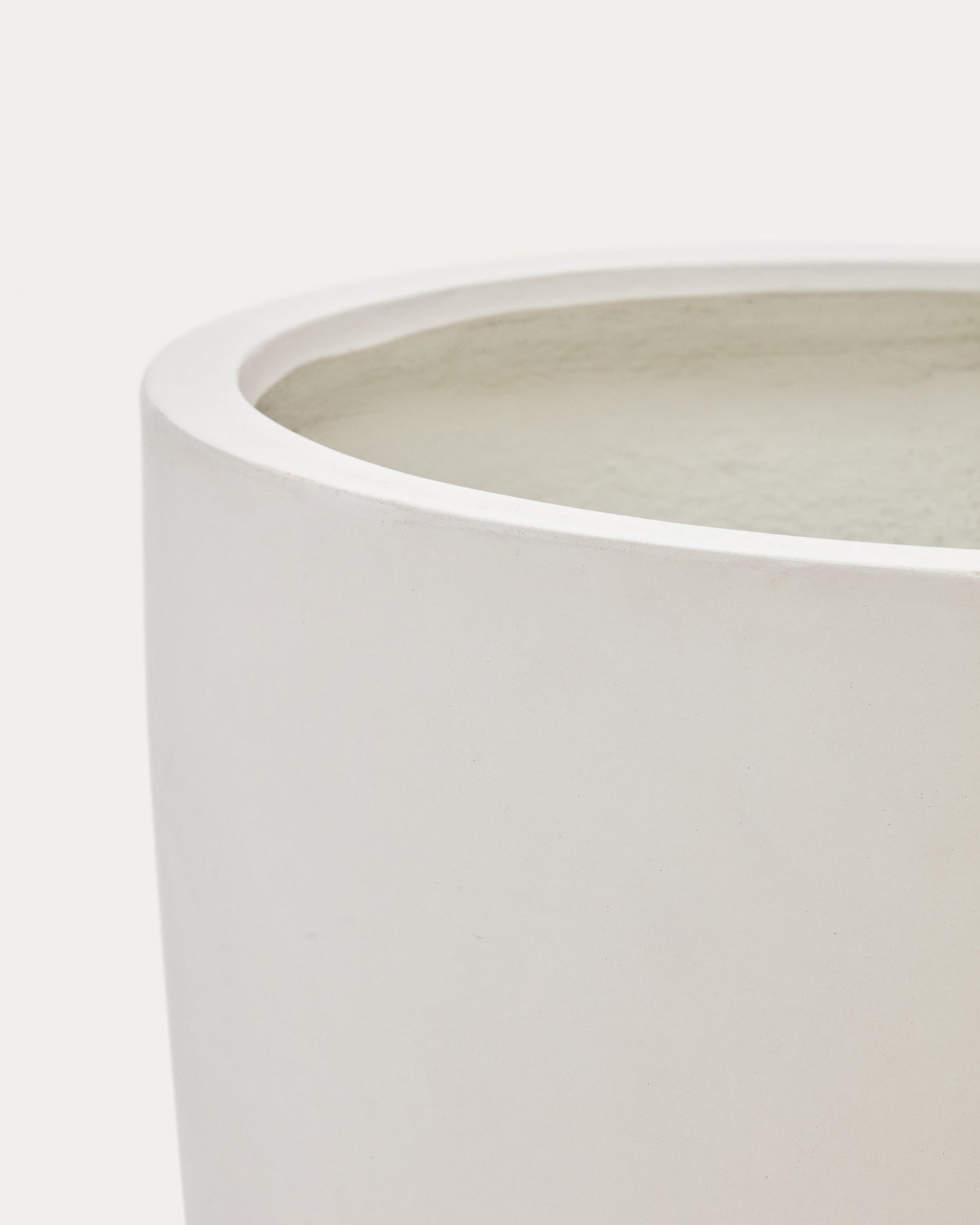 Vaso Aiguablava in cemento bianco Ø 56 cm