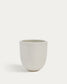 Vaso Aiguablava in cemento bianco Ø 56 cm