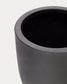 Vaso Aiguablava in cemento nero Ø 39 cm