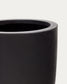 Vaso Aiguablava in cemento nero Ø 39 cm