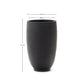 Vaso Aiguablava in cemento nero Ø 75 cm