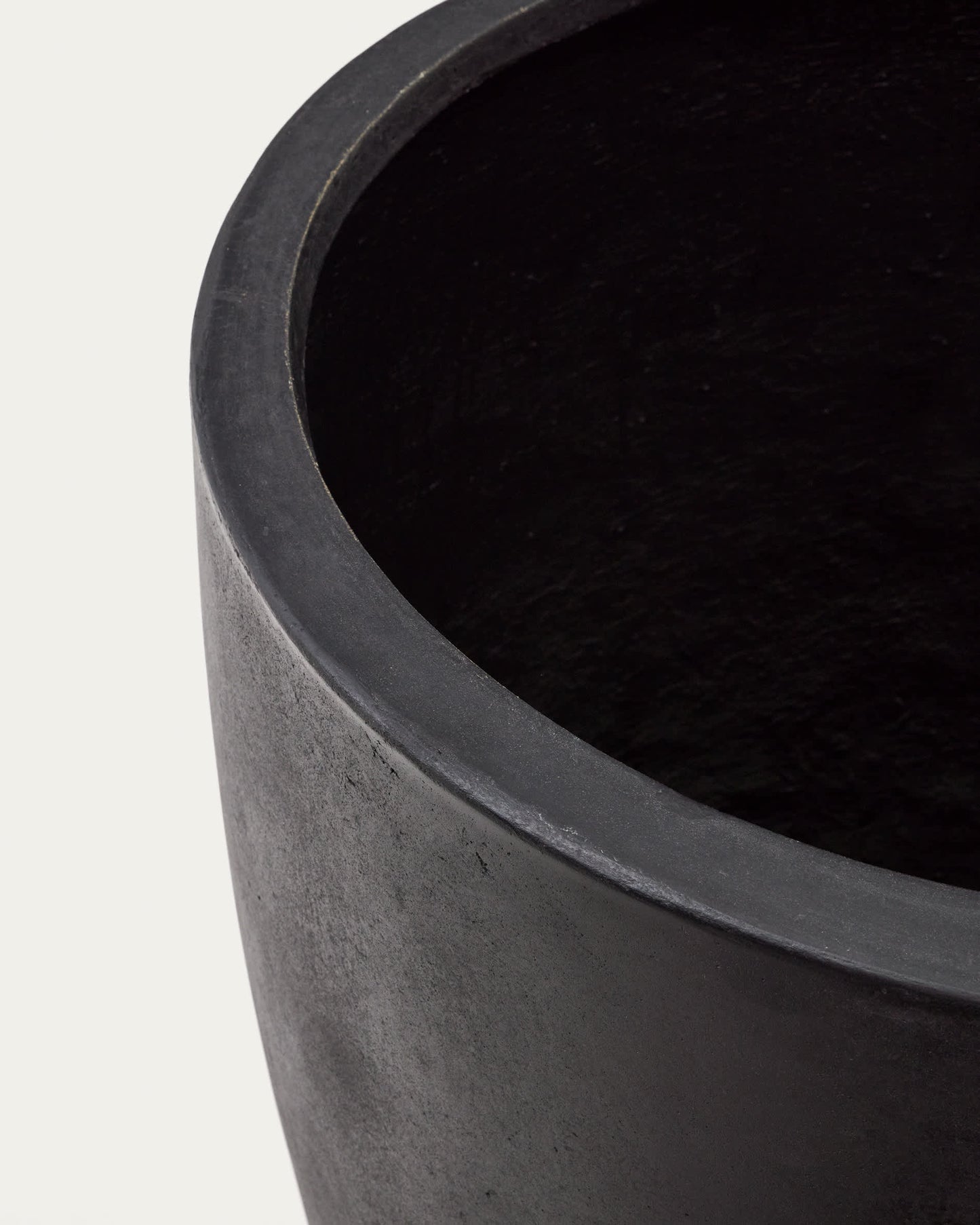 Vaso Aiguablava in cemento nero Ø 75 cm
