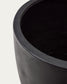 Vaso Aiguablava in cemento nero Ø 75 cm