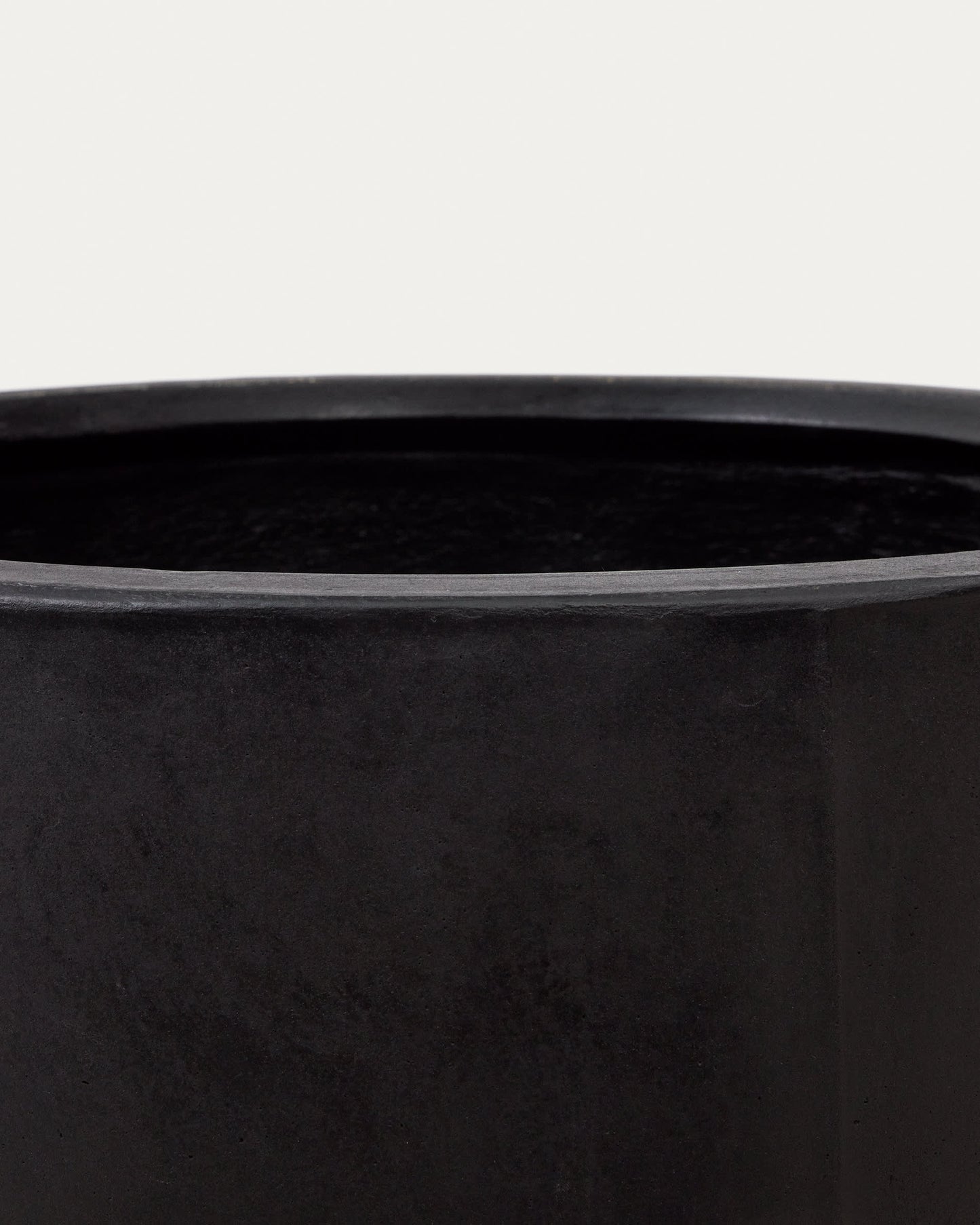 Vaso Aiguablava in cemento nero Ø 75 cm
