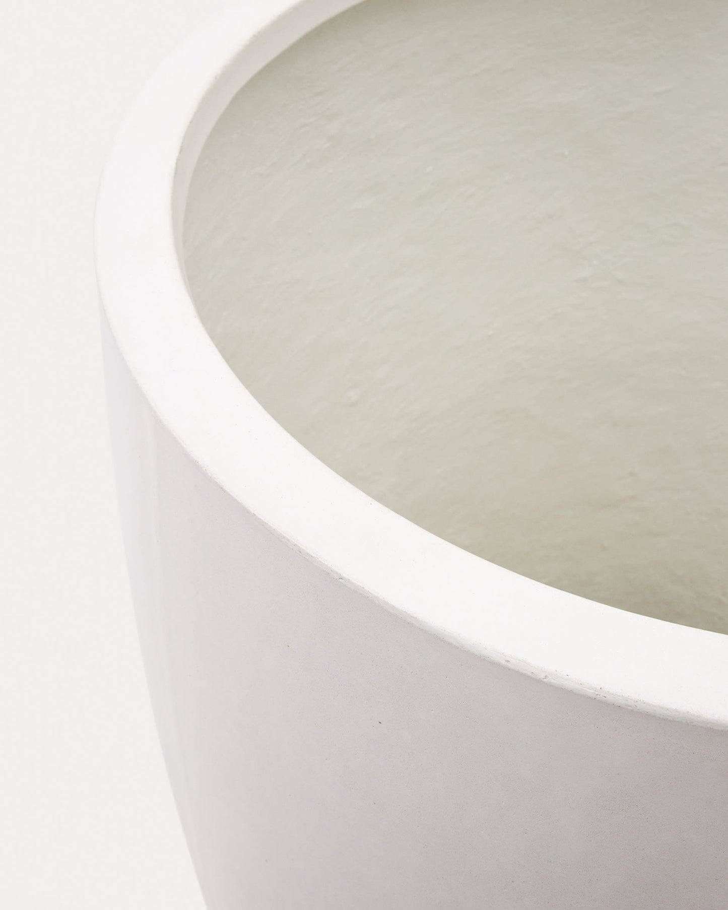 Vaso Aiguablava in cemento bianco Ø 75 cm