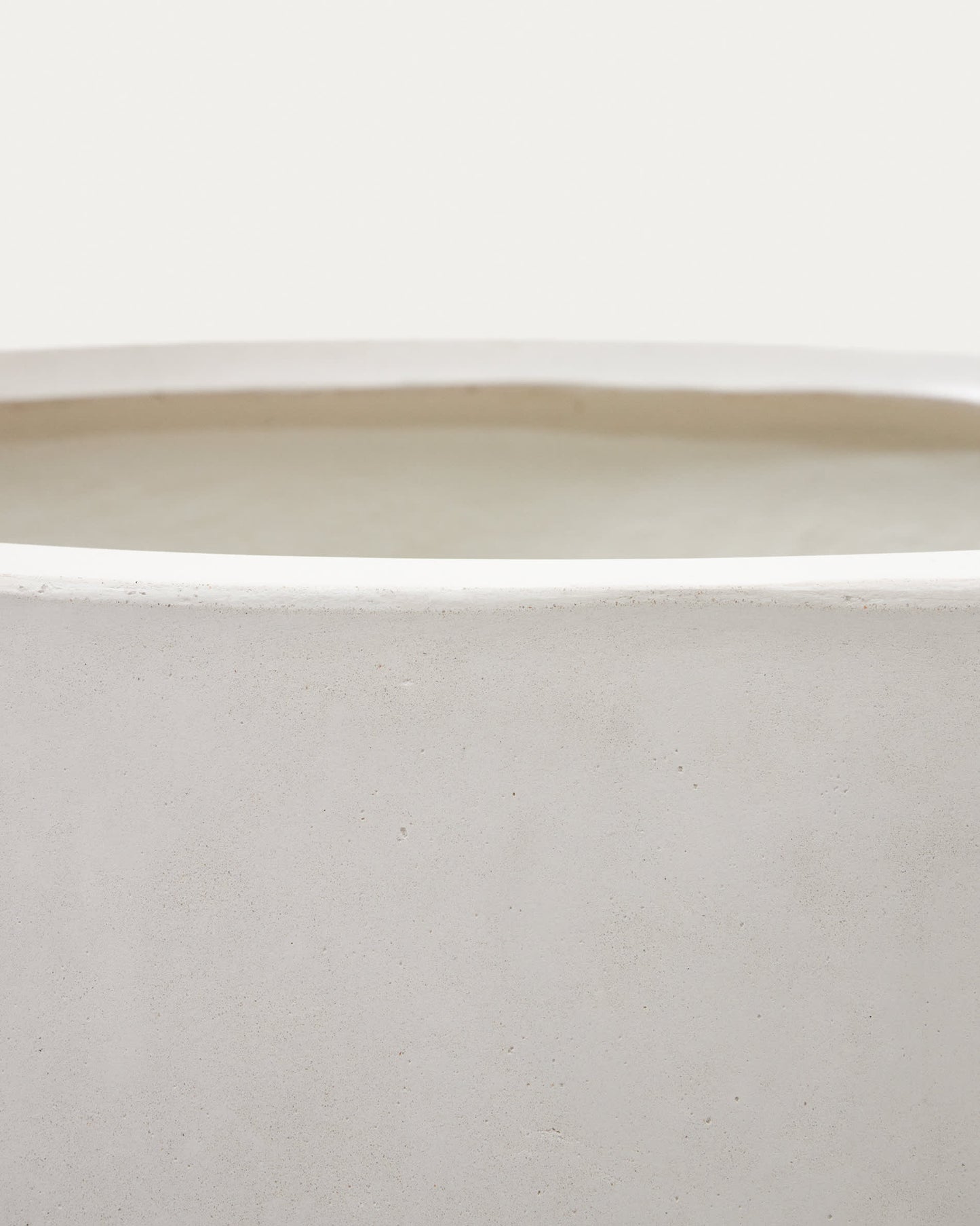 Vaso Aiguablava in cemento bianco Ø 75 cm