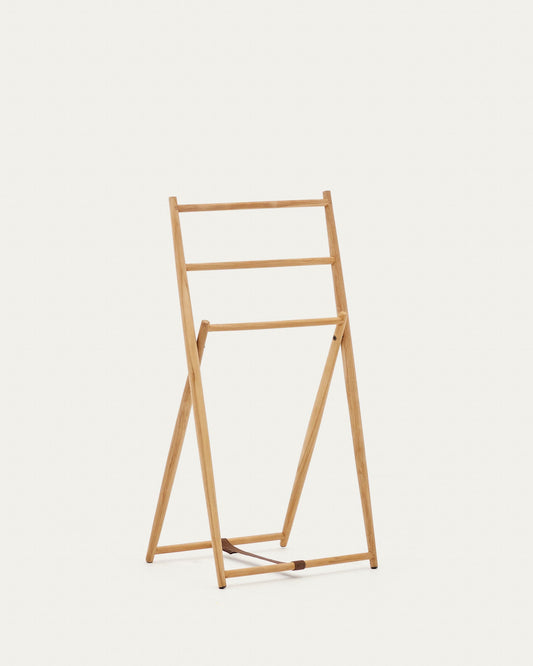 Portasciugamani Kenta in legno massiccio di teak 50 x 95 cm