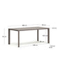 Tavolo da esterno Culip in alluminio finitura marrone 180 x 90 cm