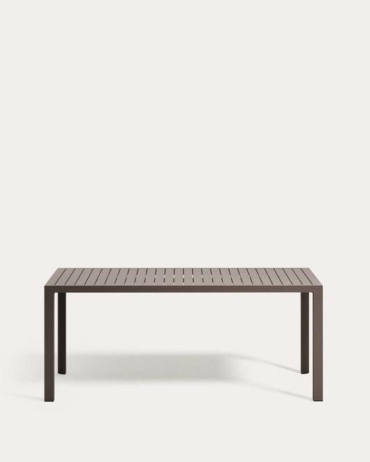 Tavolo da esterno Culip in alluminio finitura marrone 180 x 90 cm