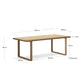 Tavolo Canadell outdoor in legno massiccio di teak riciclato 220 x 100 cm