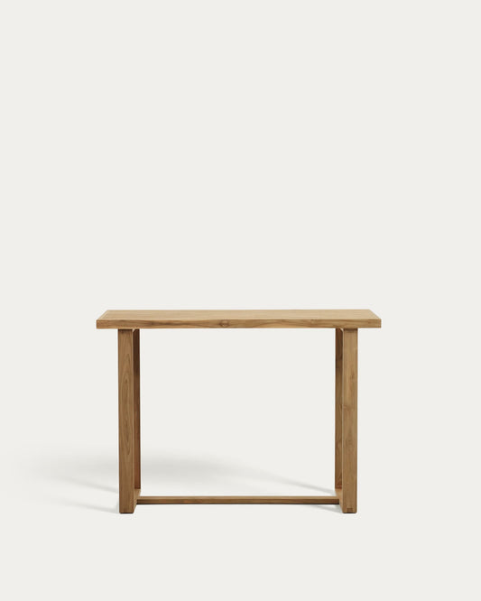 Tavolo alto Canadell in legno massiccio di teak riciclato 140 x 70 cm