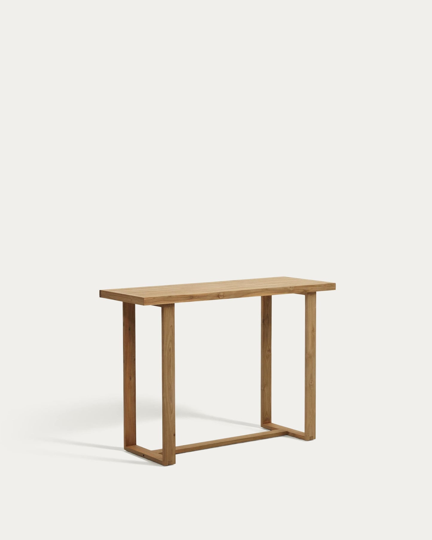 Tavolo alto Canadell in legno massiccio di teak riciclato 140 x 70 cm
