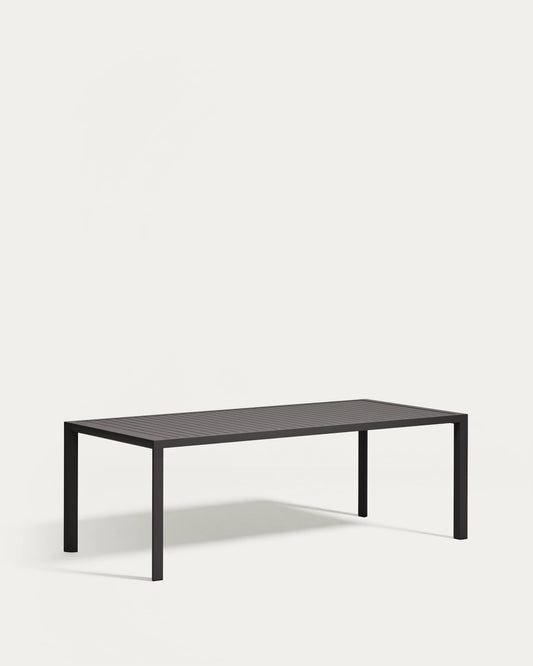 Tavolo da esterno Culip in alluminio finitura grigia 220 x 100 cm