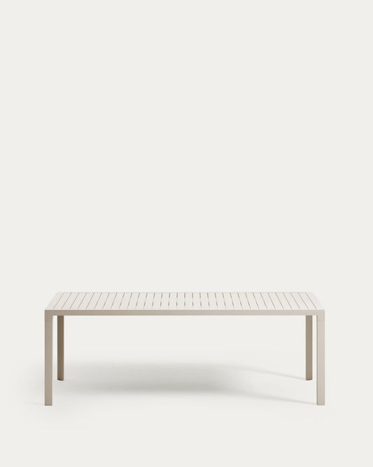 Tavolo da esterno Culip in alluminio finitura bianca 220 x 100 cm