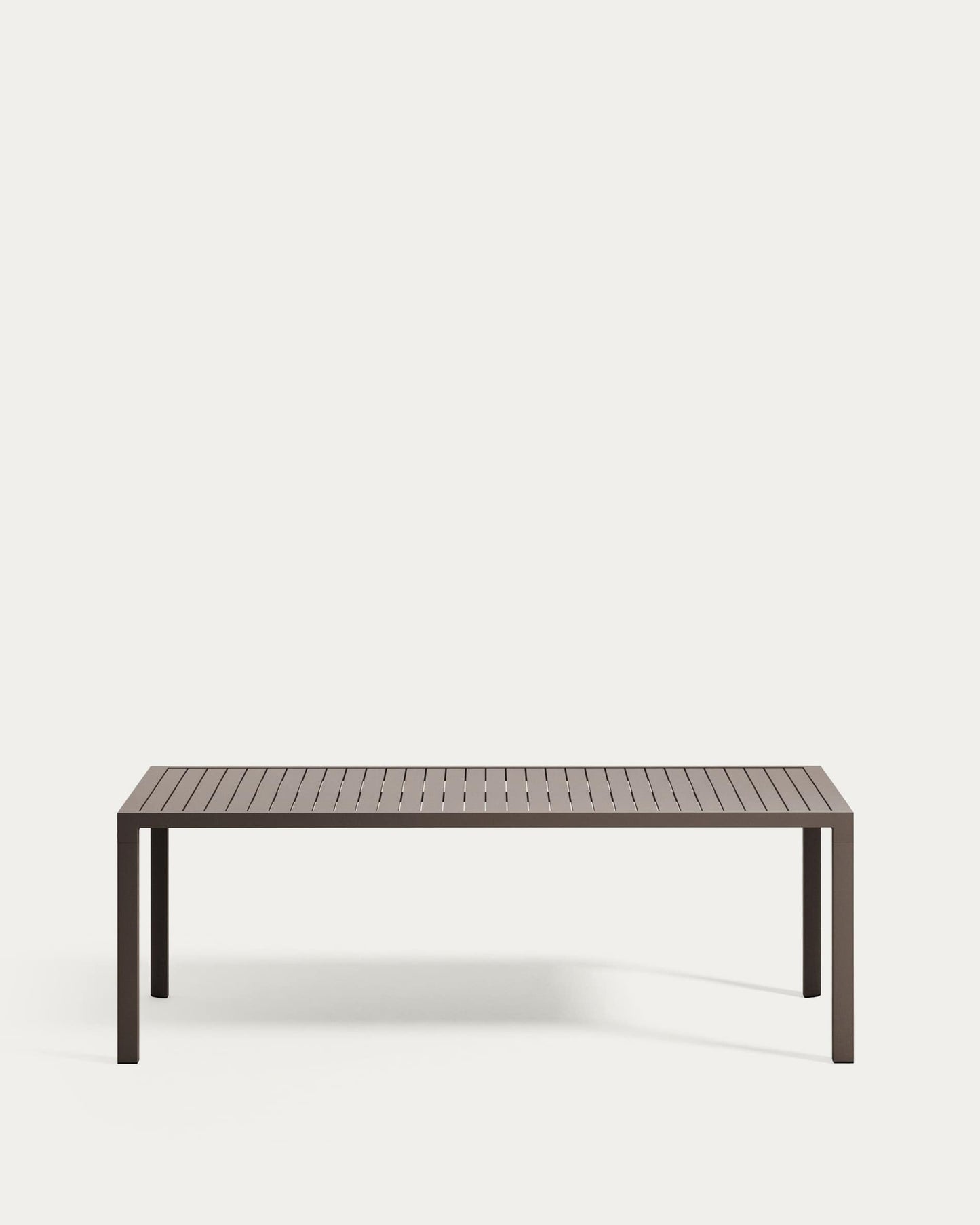 Tavolo da esterno Culip in alluminio finitura marrone 220 x 100 cm
