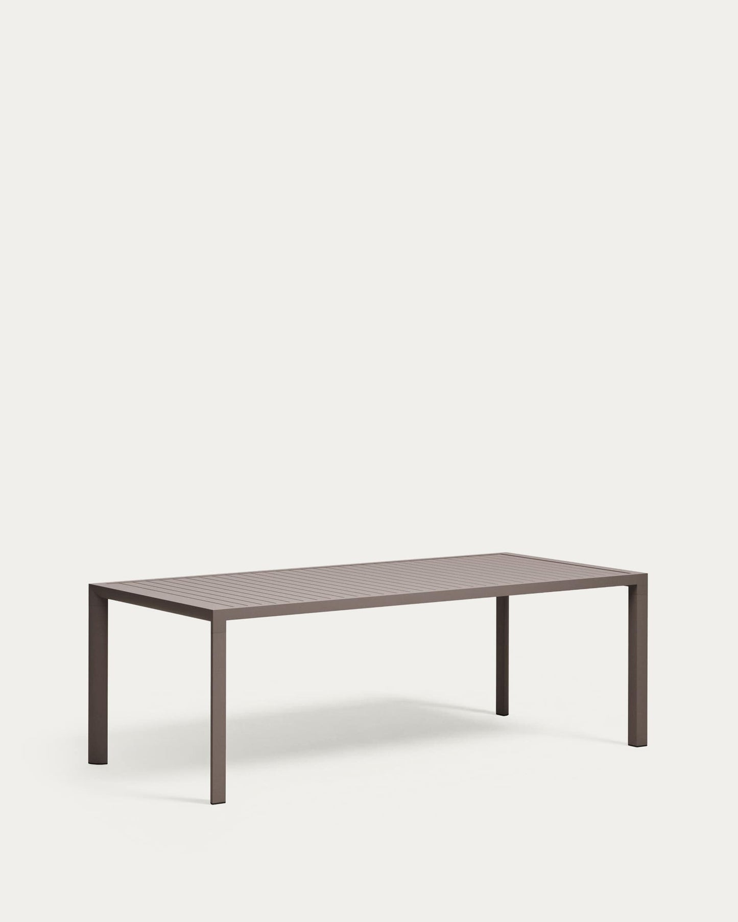 Tavolo da esterno Culip in alluminio finitura marrone 220 x 100 cm