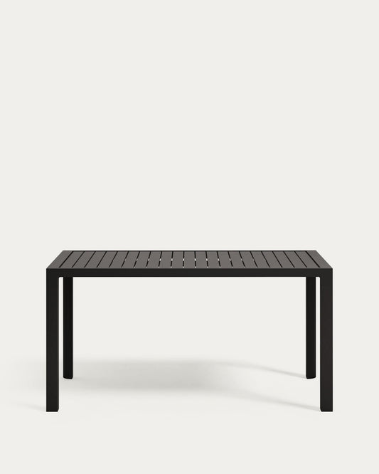 Tavolo da esterno Culip in alluminio finitura grigia 150 x 77 cm