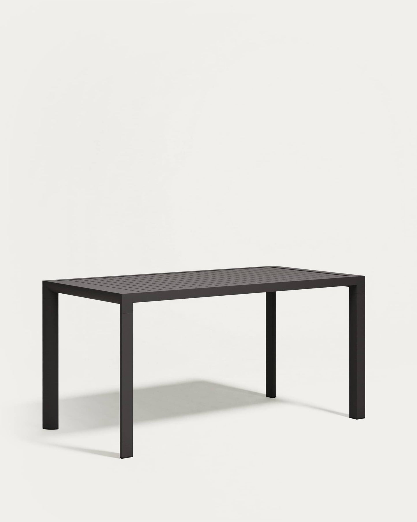 Tavolo da esterno Culip in alluminio finitura grigia 150 x 77 cm