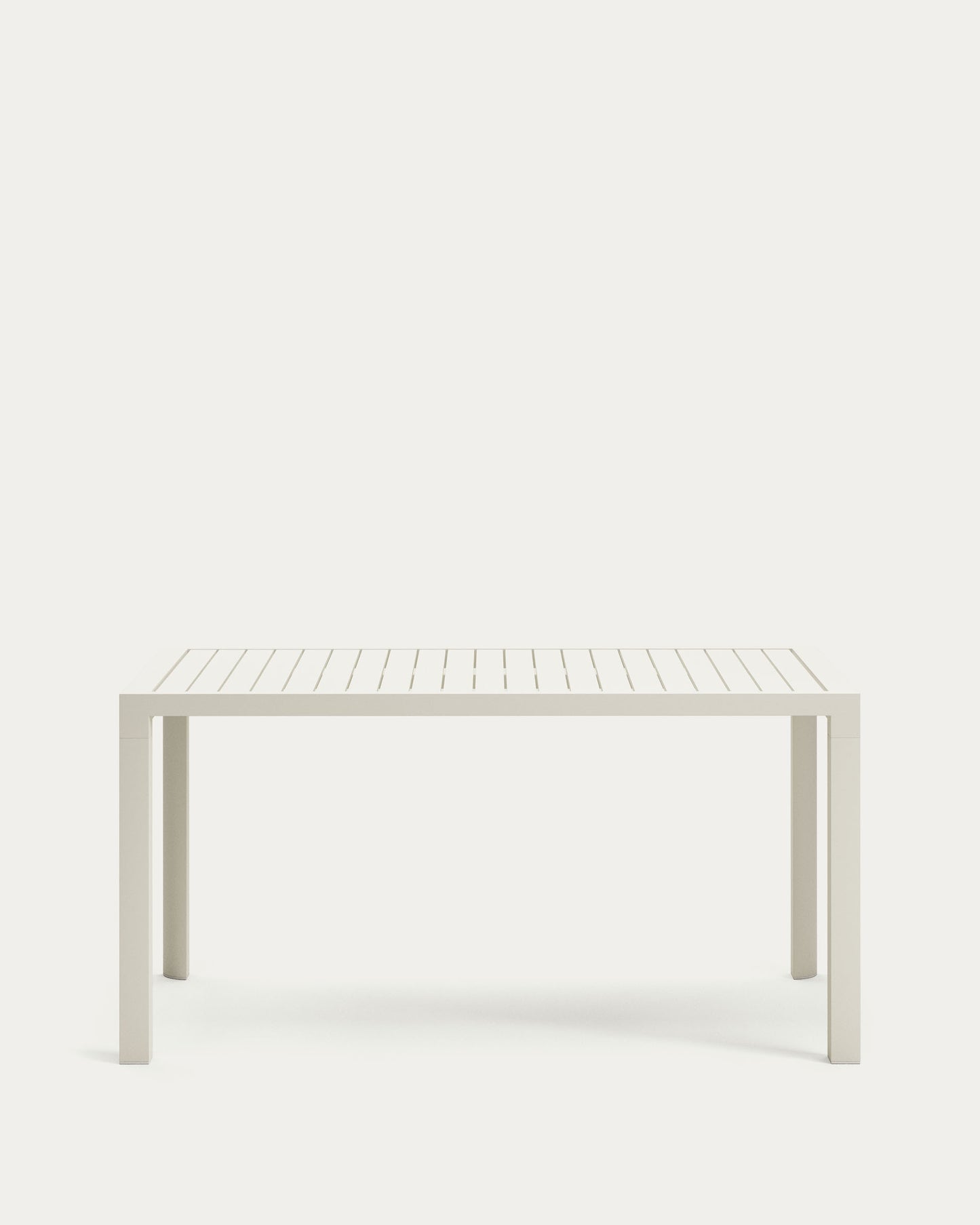 Tavolo da esterno Culip in alluminio finitura bianca 150 x 77 cm