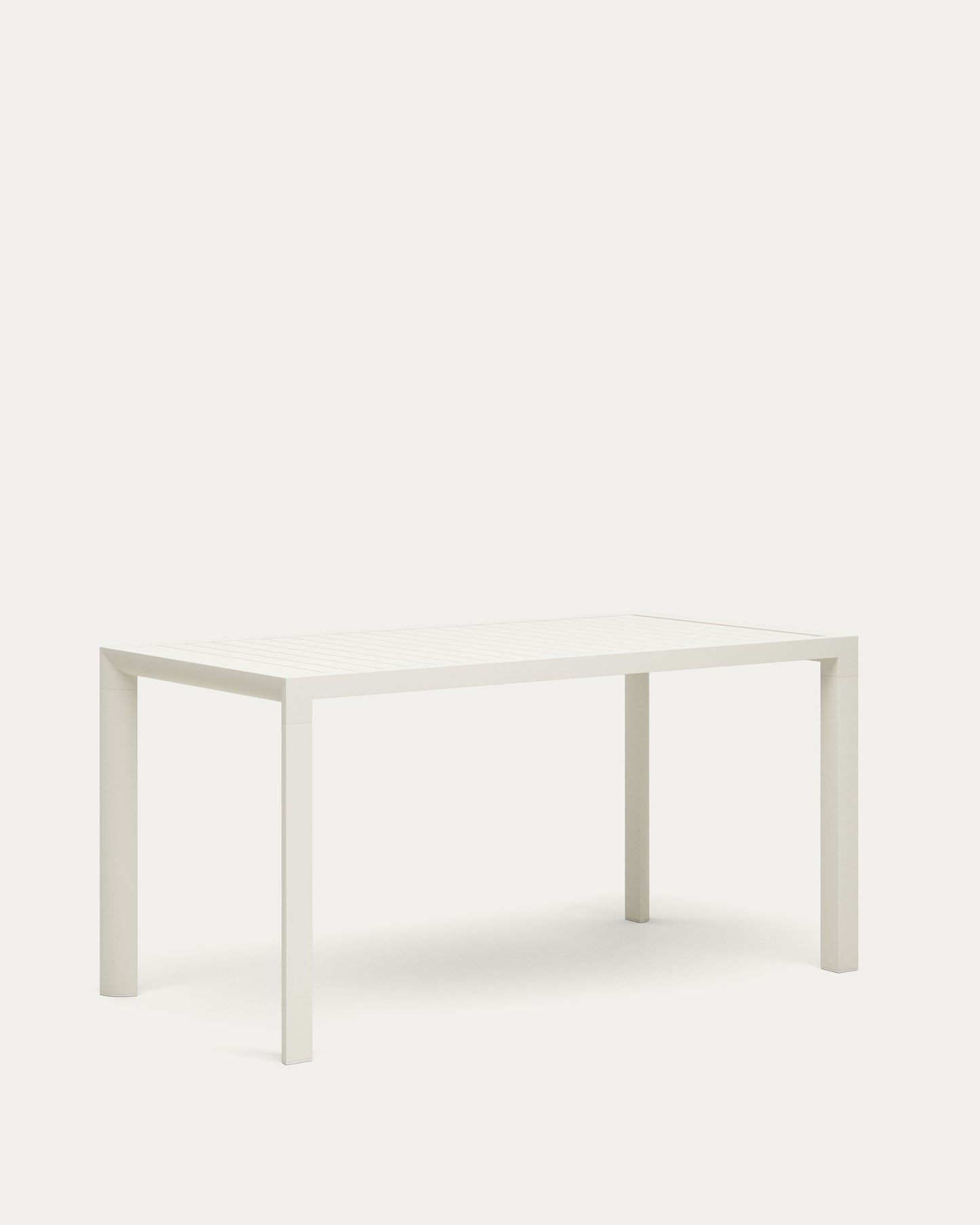 Tavolo da esterno Culip in alluminio finitura bianca 150 x 77 cm