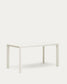 Tavolo da esterno Culip in alluminio finitura bianca 150 x 77 cm