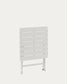 Tavolo da esterno pieghevole Torreta in alluminio con finitura grigio chiaro 70 x 70 cm