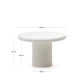 Tavolo rotondo Addaia in cemento bianco Ø 120 cm