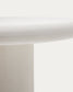Tavolo rotondo Addaia in cemento bianco Ø 90 cm