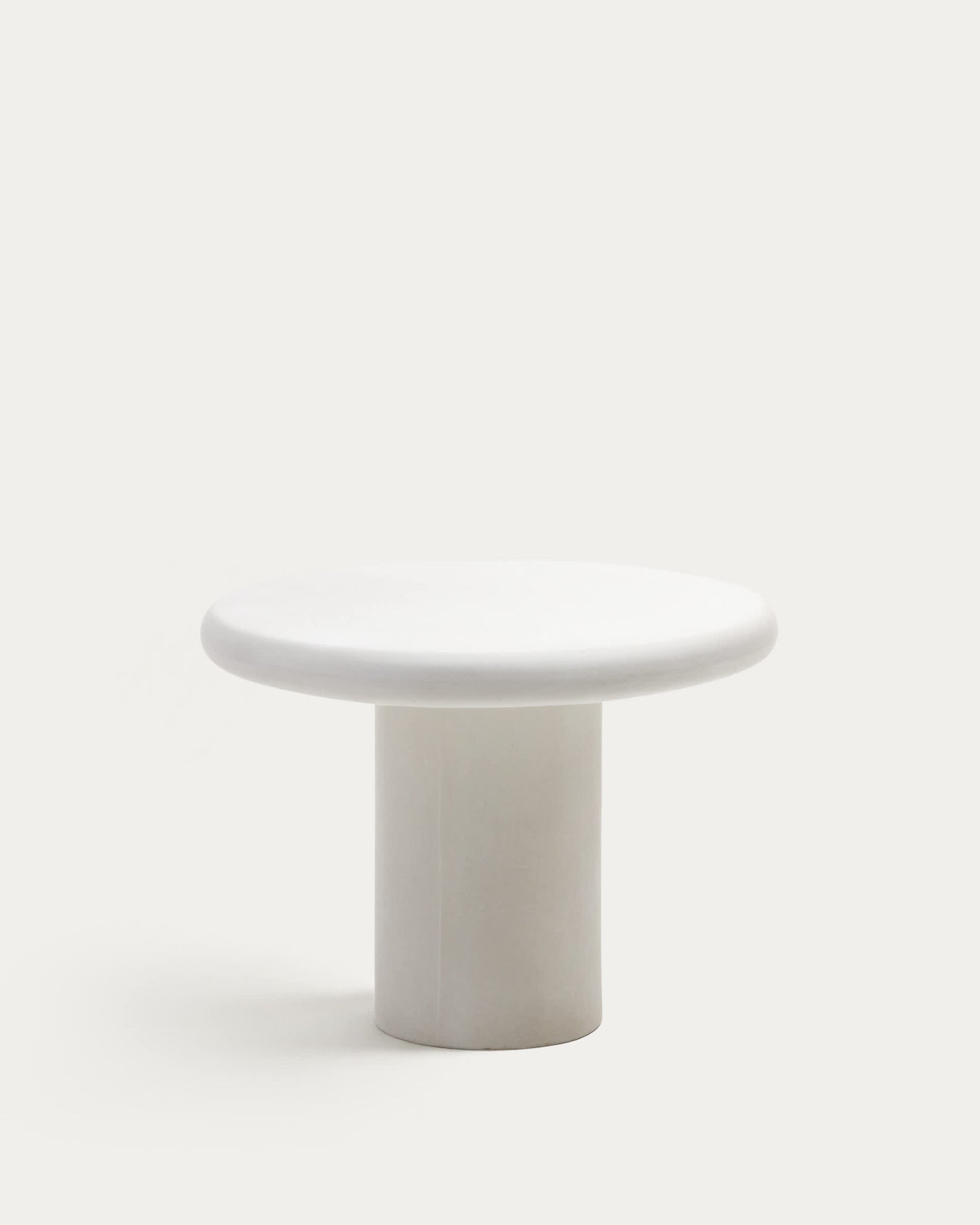 Tavolo rotondo Addaia in cemento bianco Ø 90 cm