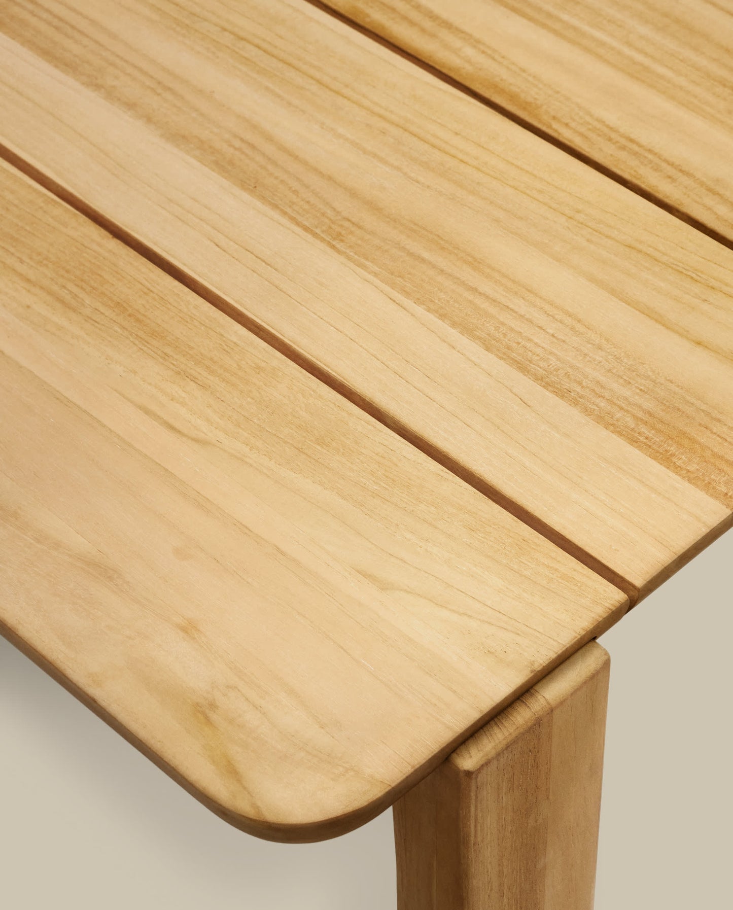 Tavolo Icaro in legno massiccio di teak 220 x 102 cm