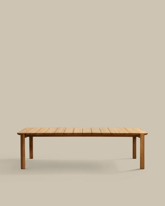 Tavolo Icaro in legno massiccio di teak 220 x 102 cm