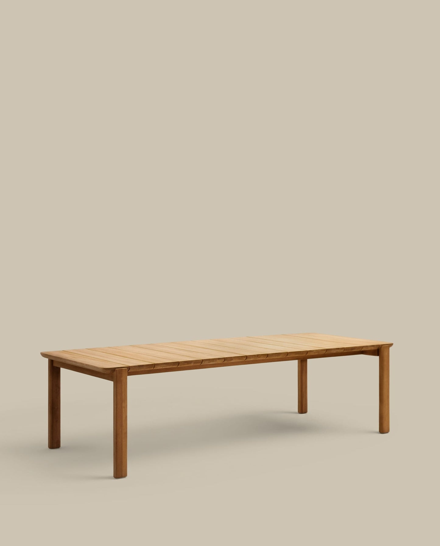 Tavolo Icaro in legno massiccio di teak 220 x 102 cm