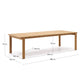 Tavolo Icaro in legno massiccio di teak 280 x 112 cm