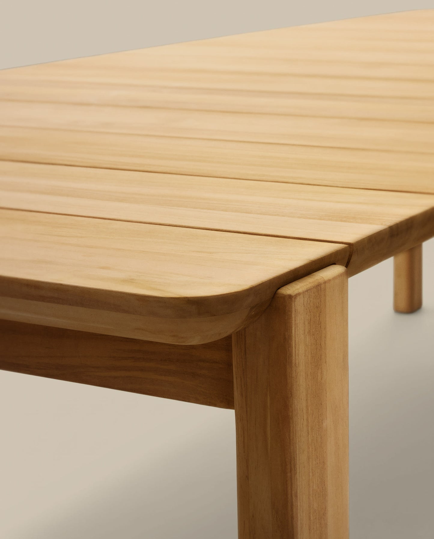 Tavolo Icaro in legno massiccio di teak 280 x 112 cm