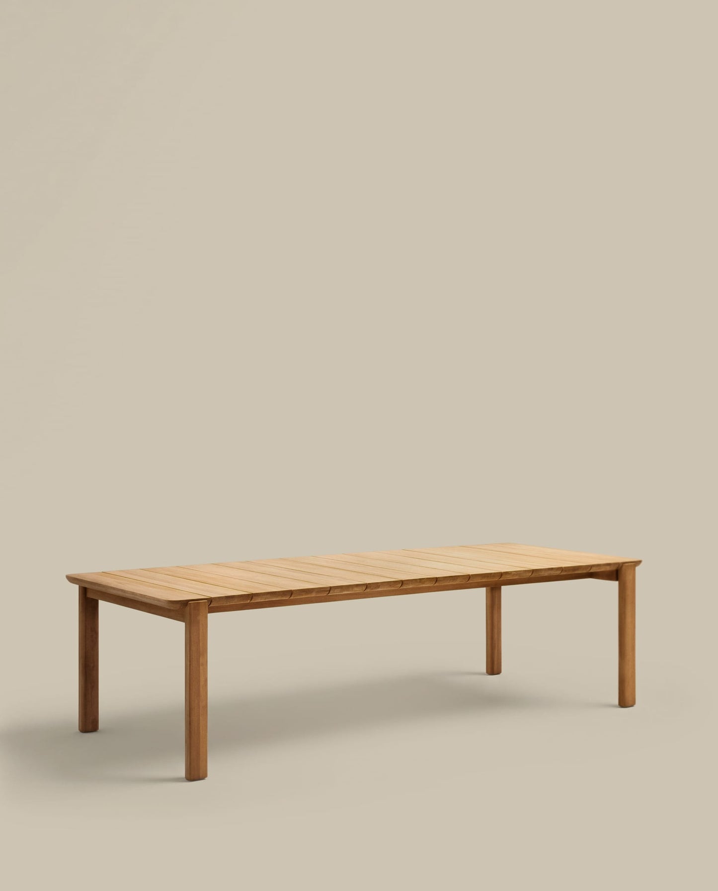 Tavolo Icaro in legno massiccio di teak 280 x 112 cm