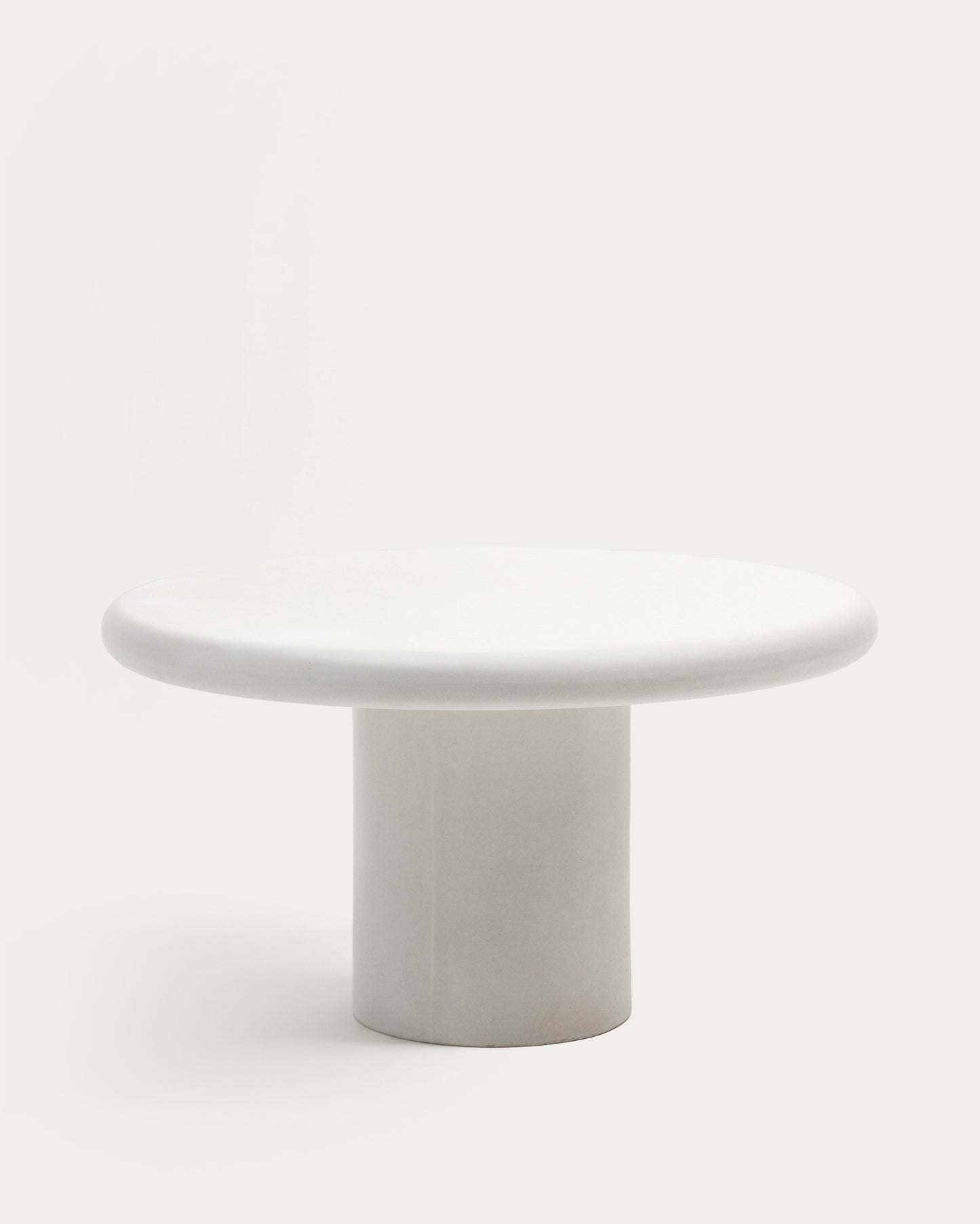 Tavolo rotondo Addaia in cemento bianco Ø 140 cm