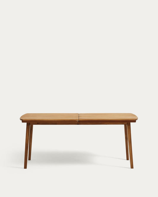 Tavolo allungabile da esterno Thianna in legno massello di acacia 180 (240) x 90 cm
