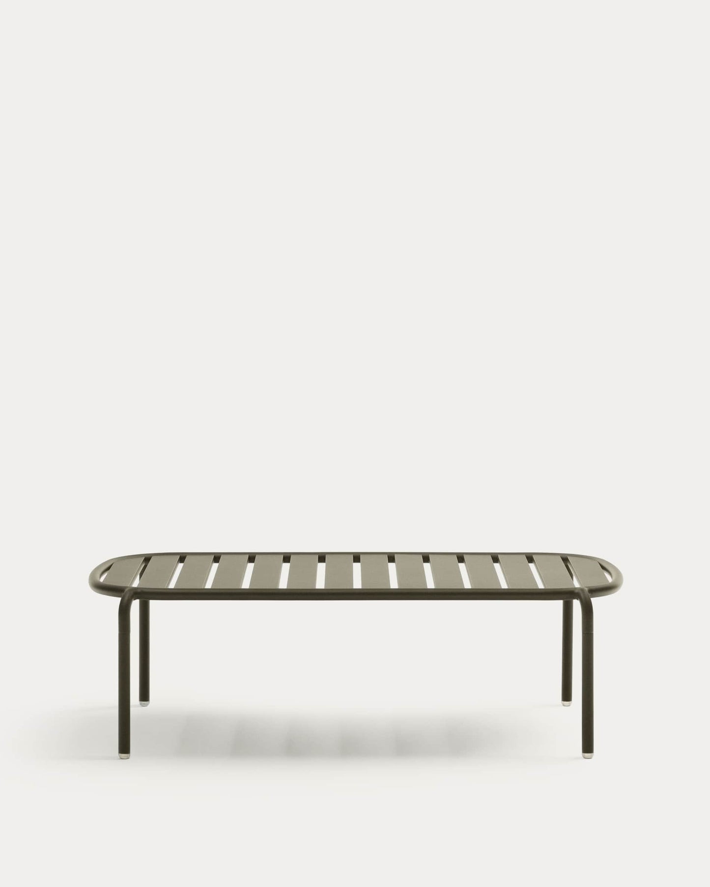 Tavolino da caffè da esterno Joncols in alluminio verniciato verde Ø 110 x 62 cm