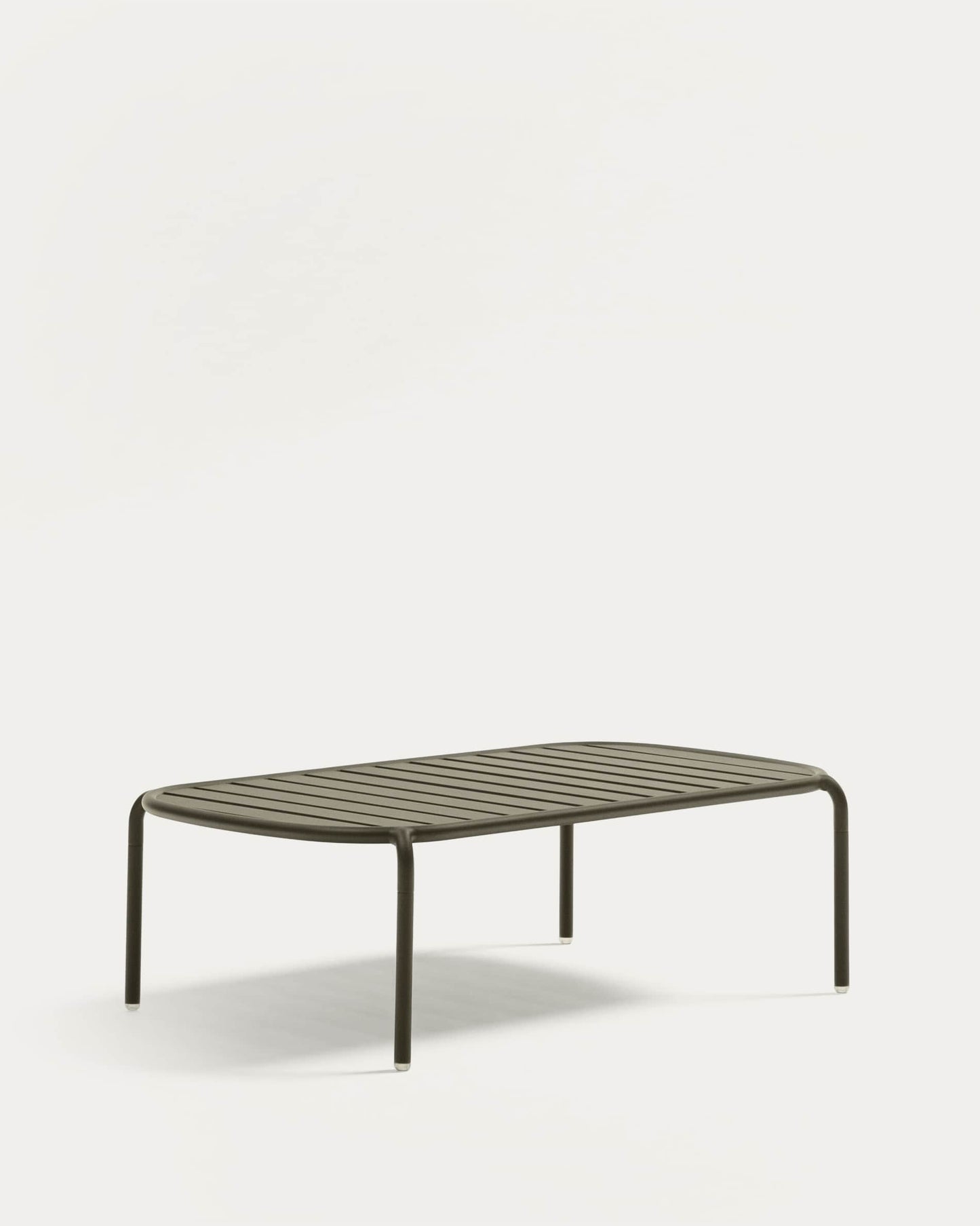 Tavolino da caffè da esterno Joncols in alluminio verniciato verde Ø 110 x 62 cm