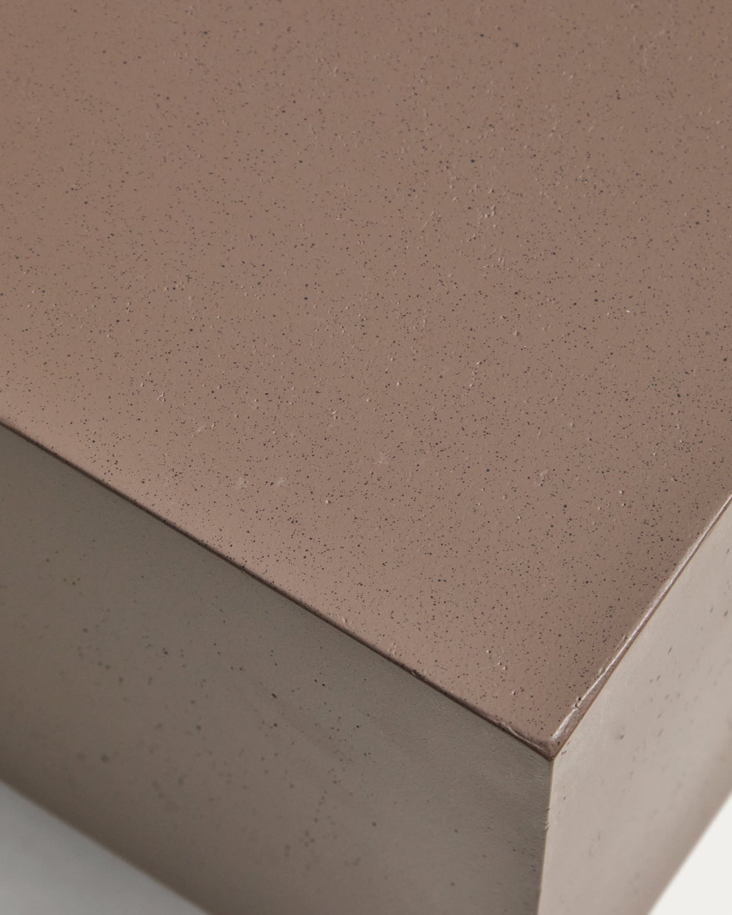 Tavolino Rustella in cemento marrone 80 x 60 cm