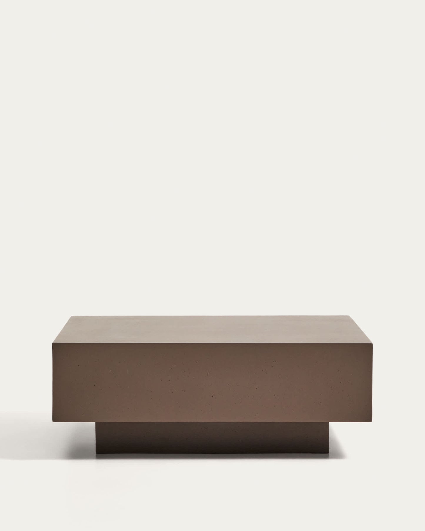 Tavolino Rustella in cemento marrone 80 x 60 cm