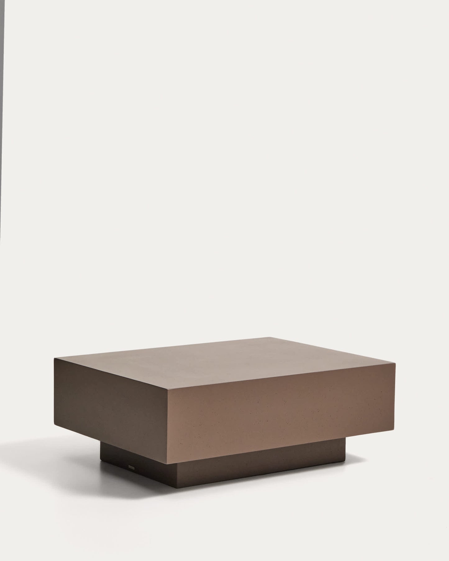 Tavolino Rustella in cemento marrone 80 x 60 cm