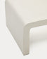 Tavolino Aiguablava in cemento bianco 135 x 65 cm