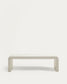 Tavolino Aiguablava in cemento bianco 135 x 65 cm