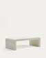 Tavolino Aiguablava in cemento bianco 135 x 65 cm