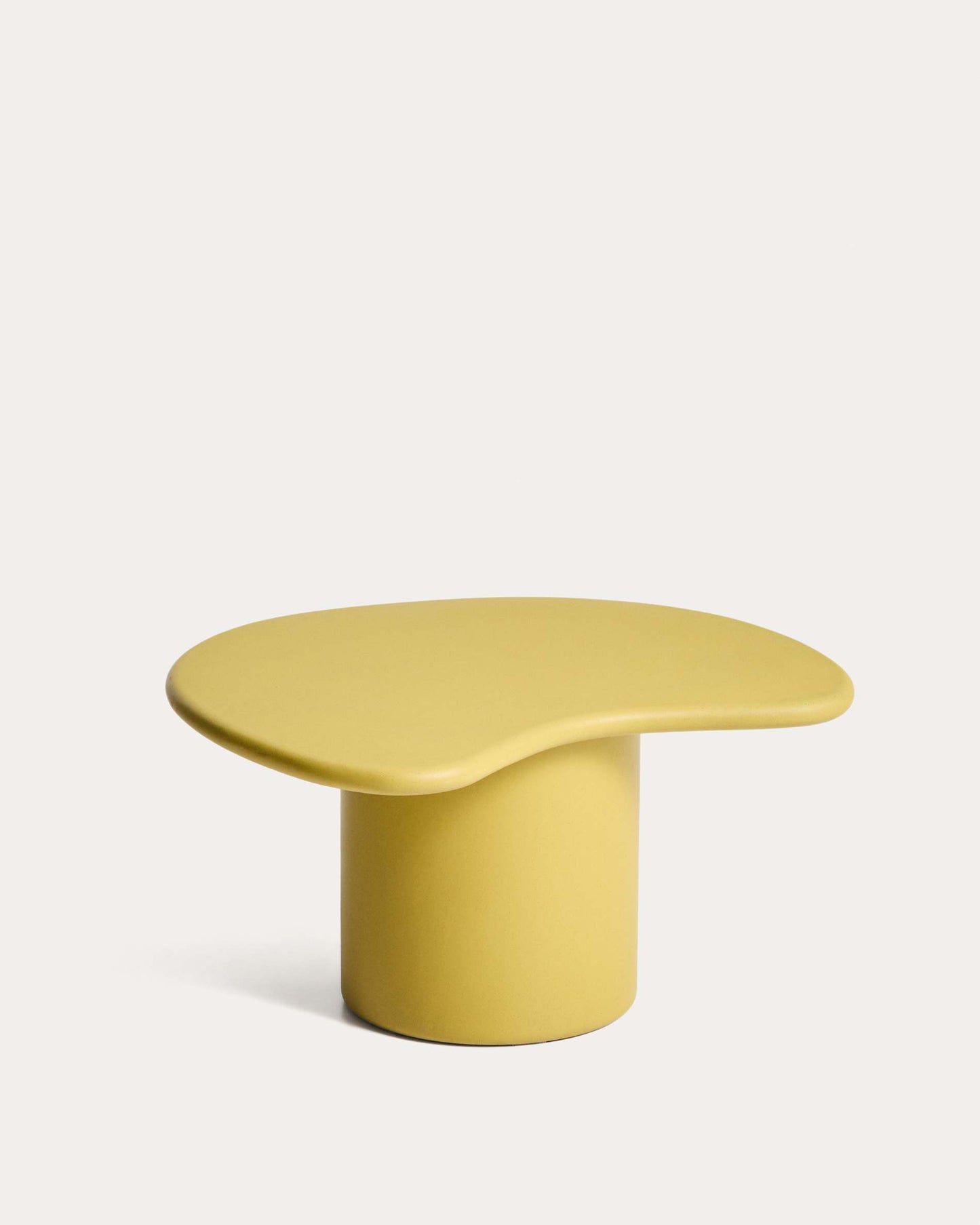 Tavolino Macarella in cemento senape 83 x 77 cm